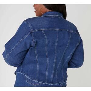 Women's Size 10/12 (Large) | Seam Detailed Dark Rinse Denim Jacket | NWT